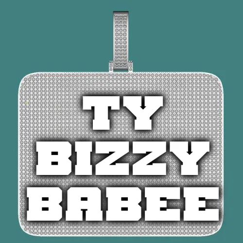 CUSTOM LETTER NECKLACE 3D BIG SQUARE sold by The GUU Shop