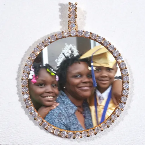 LARGE 3D CIRCLE CUSTOM PICTURE PENDANT sold by The GUU Shop