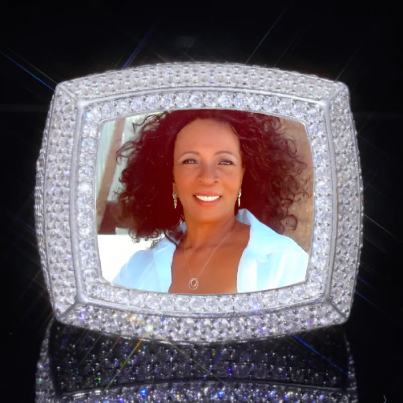 3D CUSTOM PICTURE ICED RING sold by The GUU Shop