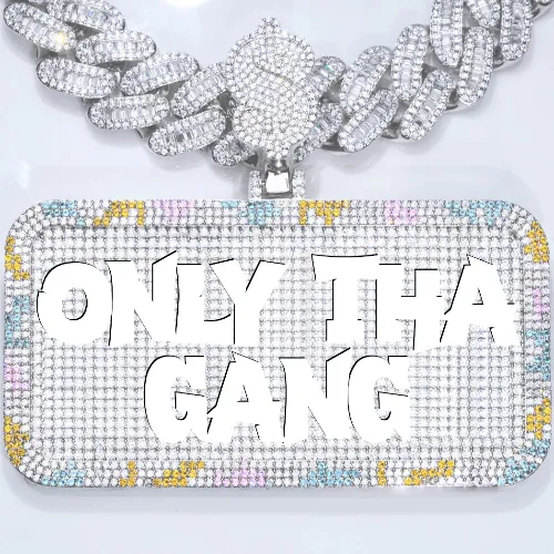 CUSTOM LETTER NECKLACE 3D COLORFUL SQUARE sold by The GUU Shop