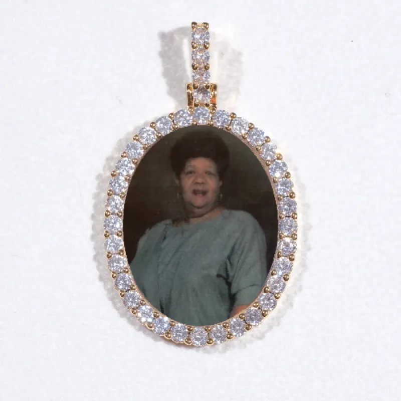 3D Oval Custom Picture Pendant sold by The GUU Shop