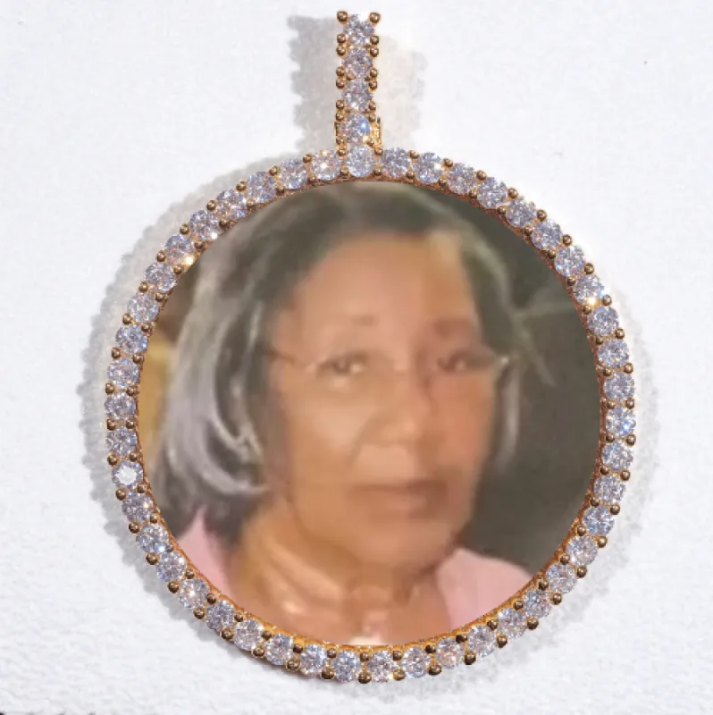 LARGE 3D CIRCLE CUSTOM PICTURE PENDANT sold by The GUU Shop