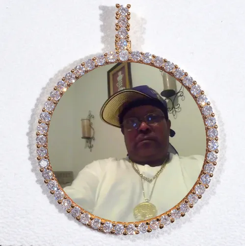 LARGE 3D CIRCLE CUSTOM PICTURE PENDANT sold by The GUU Shop