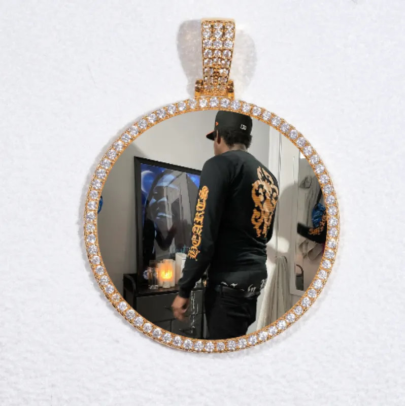 MEDIUM 3D CIRCLE CUSTOM PICTURE PENDANT sold by The GUU Shop