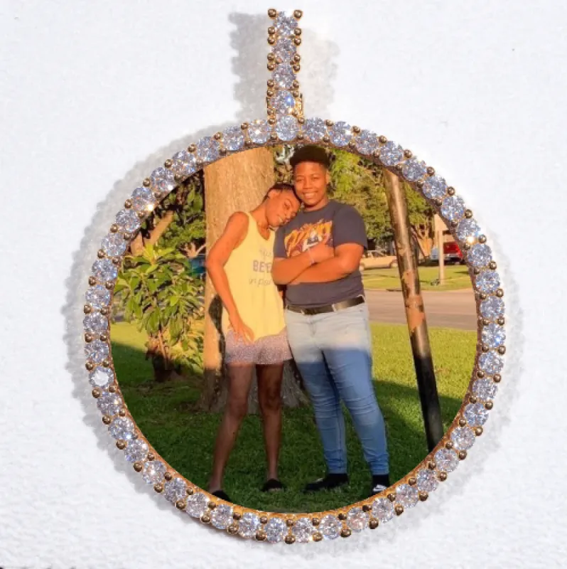 LARGE 3D CIRCLE CUSTOM PICTURE PENDANT sold by The GUU Shop