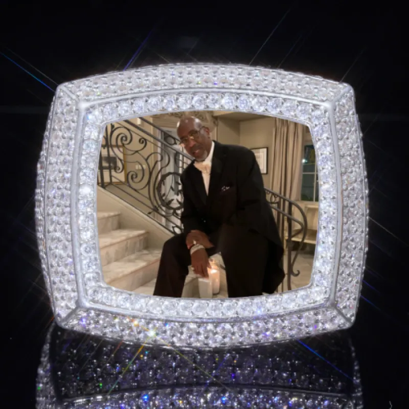 3D CUSTOM PICTURE ICED RING sold by The GUU Shop