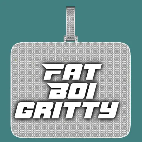 CUSTOM LETTER NECKLACE 3D BIG SQUARE sold by The GUU Shop