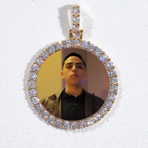 3D CIRCLE CUSTOM PICTURE PENDANT SMALL SIZE sold by The GUU Shop