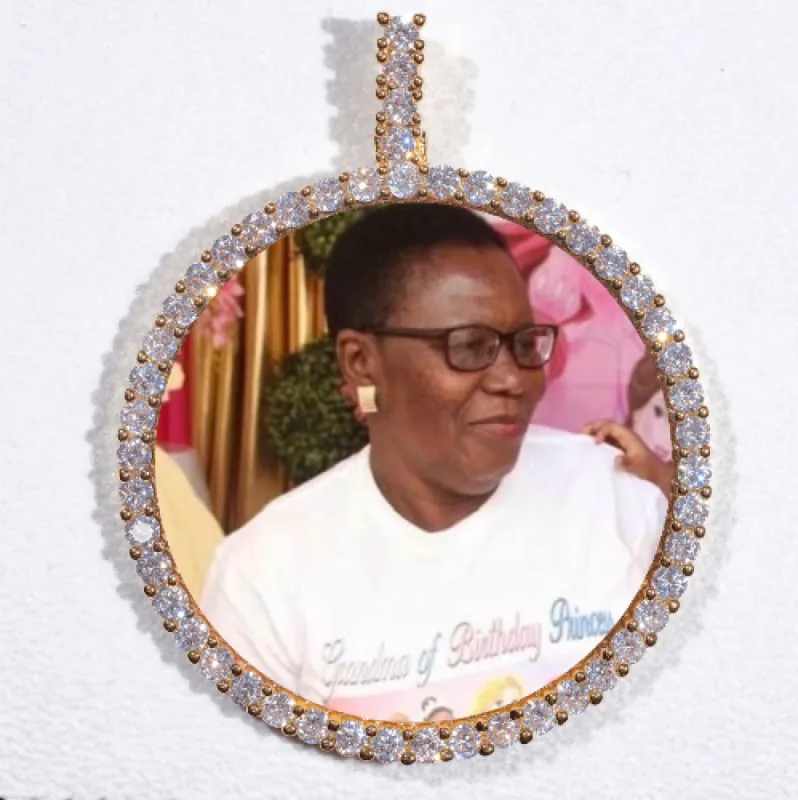 LARGE 3D CIRCLE CUSTOM PICTURE PENDANT sold by The GUU Shop