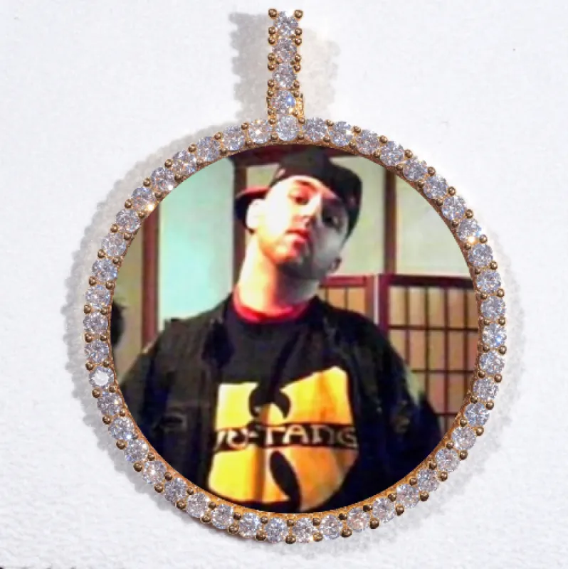 LARGE 3D CIRCLE CUSTOM PICTURE PENDANT sold by The GUU Shop