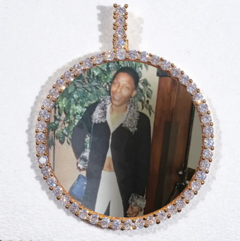 LARGE 3D CIRCLE CUSTOM PICTURE PENDANT sold by The GUU Shop