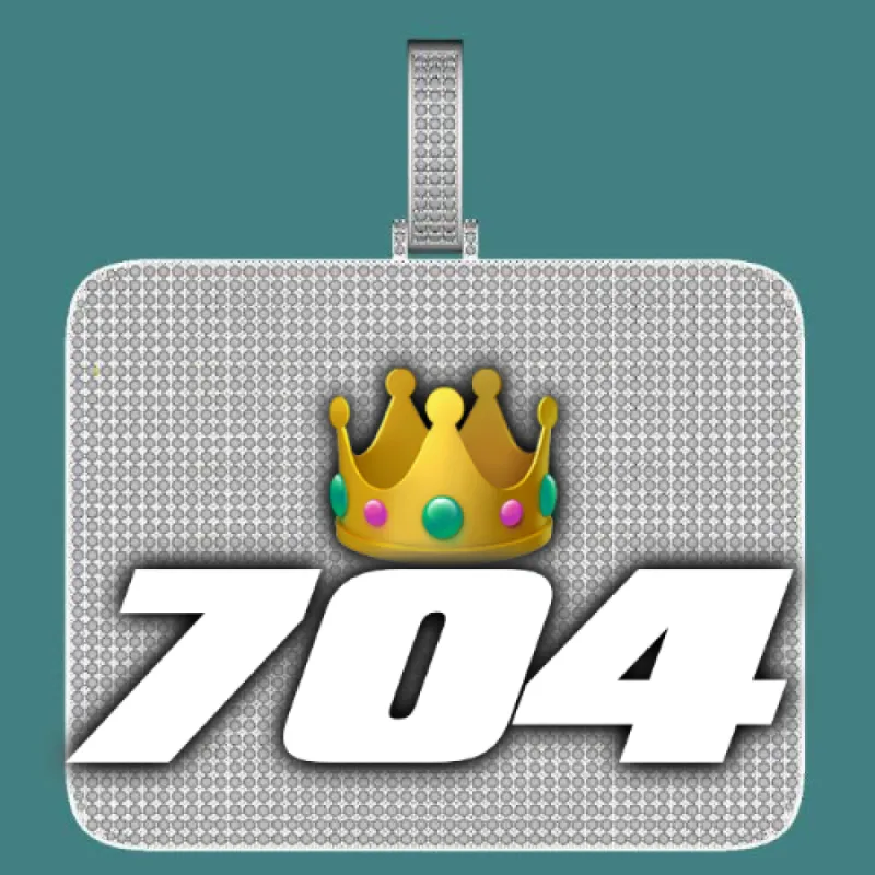 CUSTOM LETTER NECKLACE 3D BIG SQUARE sold by The GUU Shop