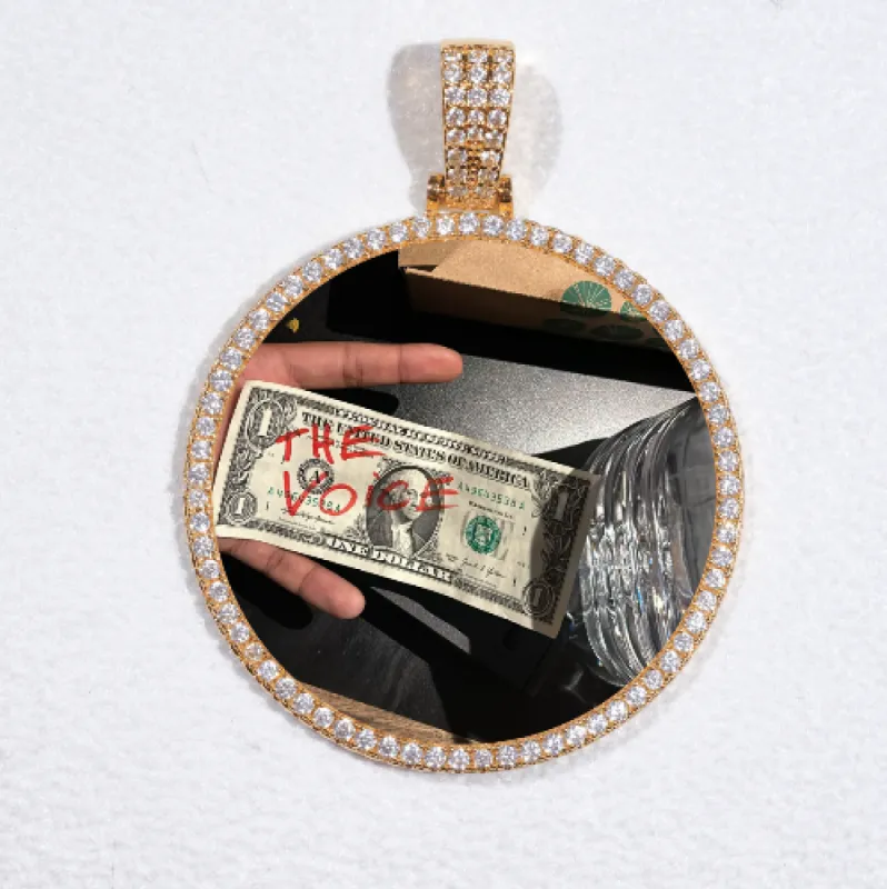 MEDIUM 3D CIRCLE CUSTOM PICTURE PENDANT made by The GUU Shop