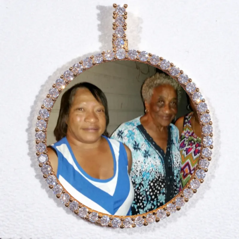 LARGE 3D CIRCLE CUSTOM PICTURE PENDANT sold by The GUU Shop