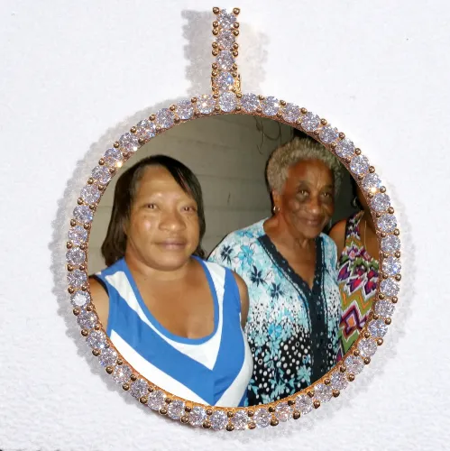 LARGE 3D CIRCLE CUSTOM PICTURE PENDANT sold by The GUU Shop