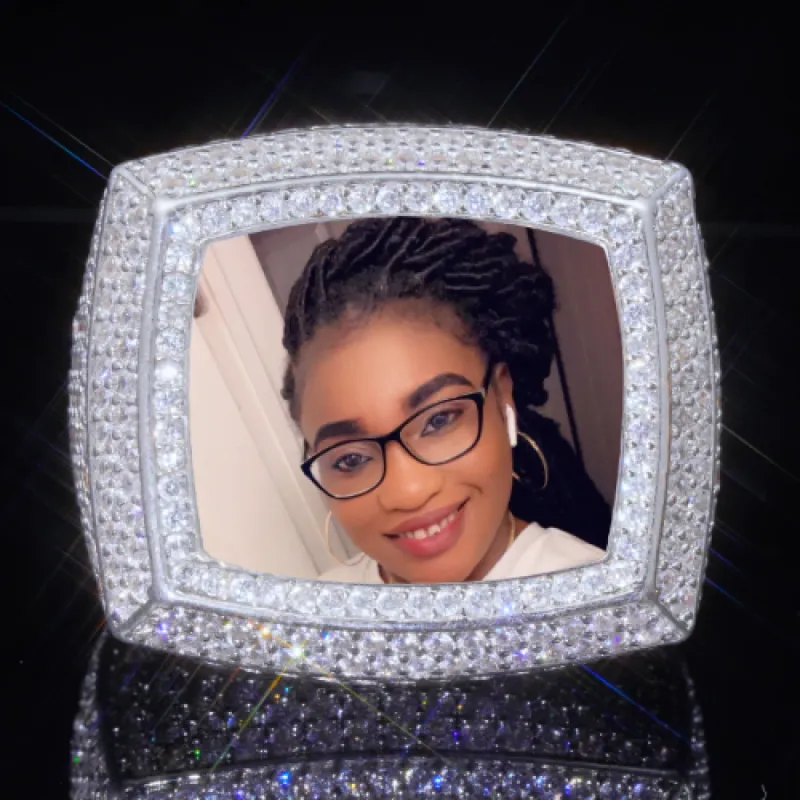 3D CUSTOM PICTURE ICED RING sold by The GUU Shop