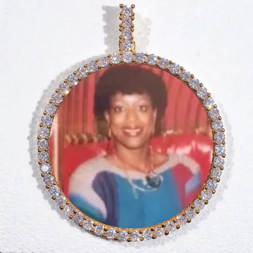 LARGE 3D CIRCLE CUSTOM PICTURE PENDANT sold by The GUU Shop