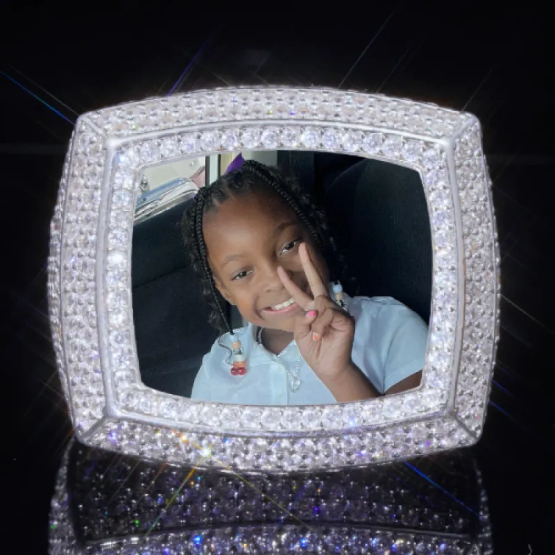 3D CUSTOM PICTURE ICED RING sold by The GUU Shop