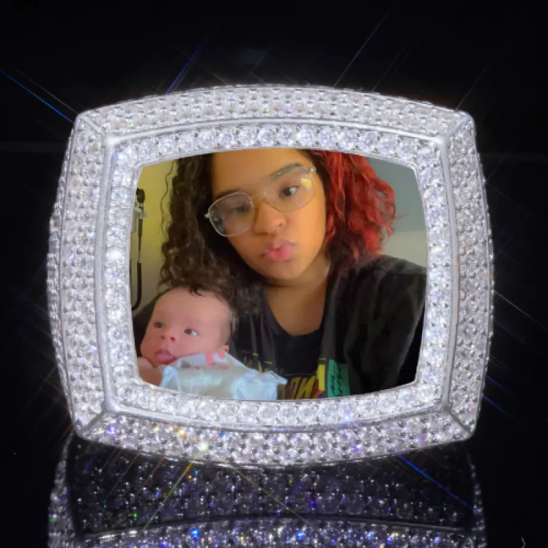 3D CUSTOM PICTURE ICED RING sold by The GUU Shop