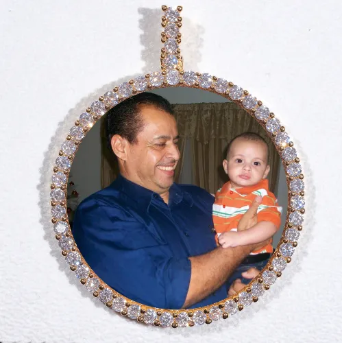 LARGE 3D CIRCLE CUSTOM PICTURE PENDANT sold by The GUU Shop