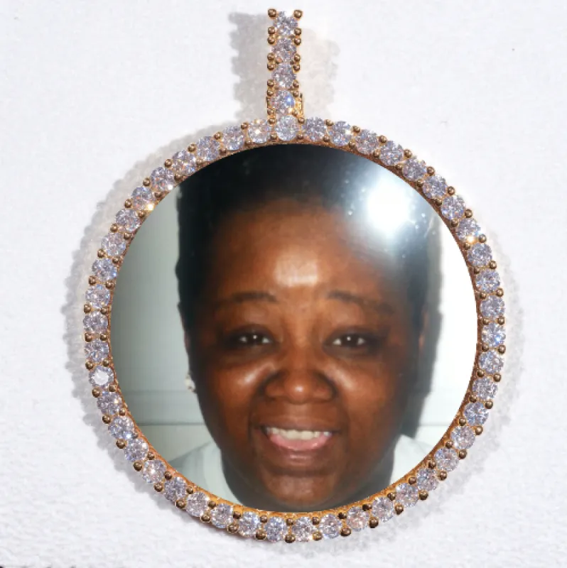 LARGE 3D CIRCLE CUSTOM PICTURE PENDANT sold by The GUU Shop