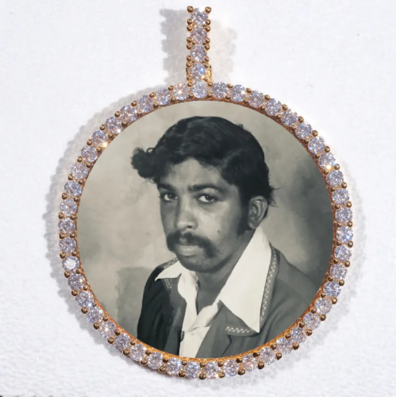 LARGE 3D CIRCLE CUSTOM PICTURE PENDANT sold by The GUU Shop