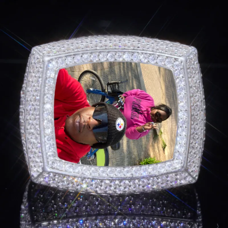 3D CUSTOM PICTURE ICED RING sold by The GUU Shop