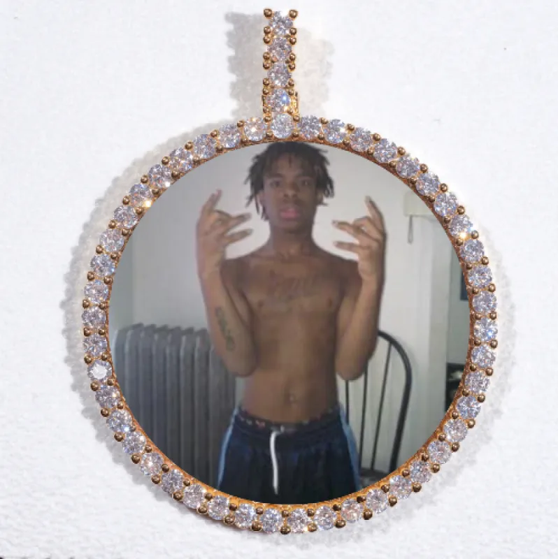 LARGE 3D CIRCLE CUSTOM PICTURE PENDANT sold by The GUU Shop