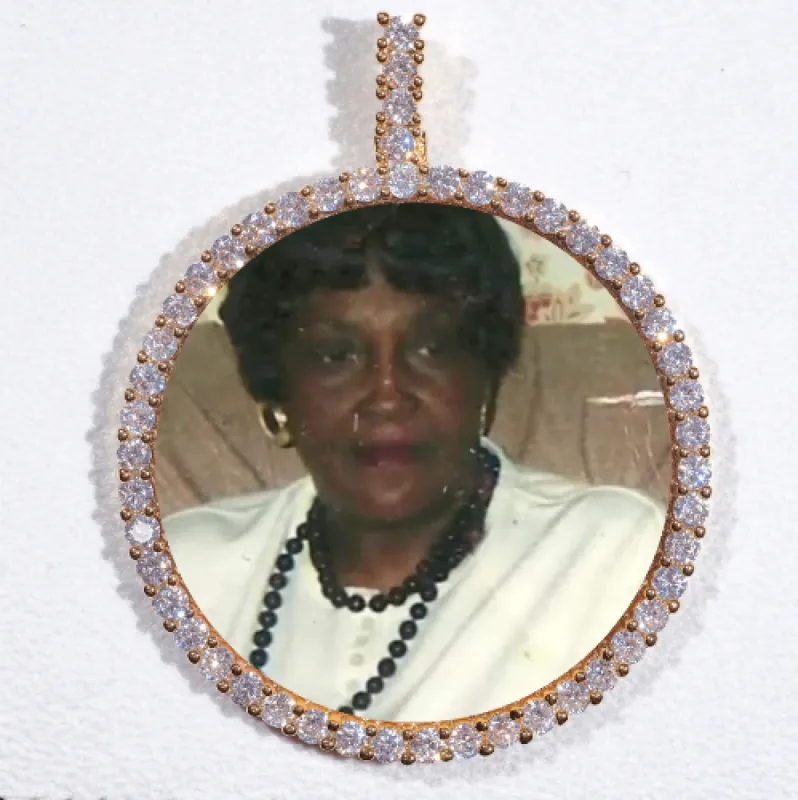 LARGE 3D CIRCLE CUSTOM PICTURE PENDANT sold by The GUU Shop