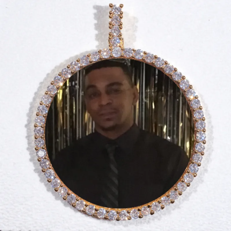 LARGE 3D CIRCLE CUSTOM PICTURE PENDANT sold by The GUU Shop