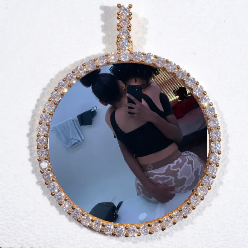 LARGE 3D CIRCLE CUSTOM PICTURE PENDANT sold by The GUU Shop