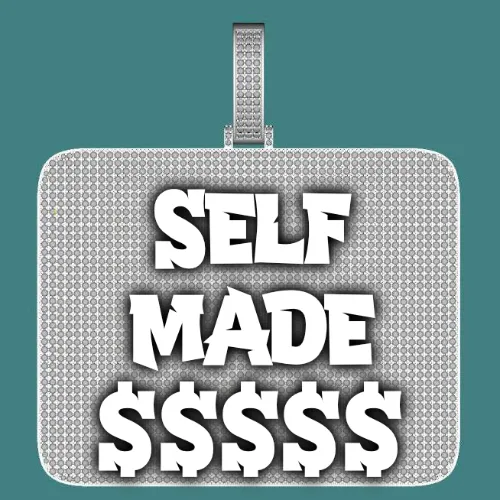 CUSTOM LETTER NECKLACE 3D BIG SQUARE sold by The GUU Shop