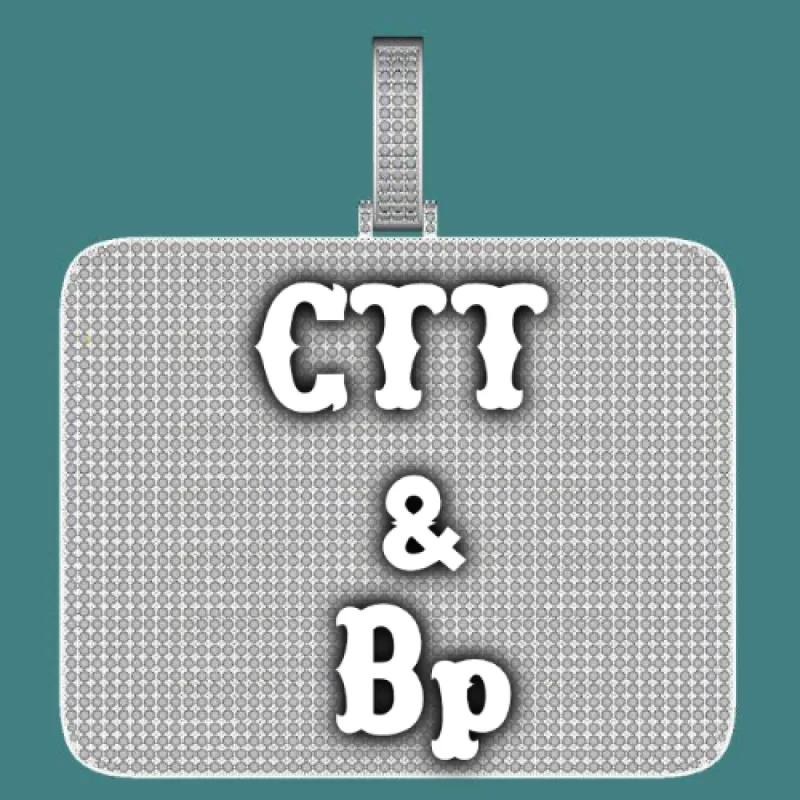 CUSTOM LETTER NECKLACE 3D BIG SQUARE sold by The GUU Shop