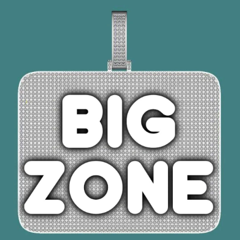 CUSTOM LETTER NECKLACE 3D BIG SQUARE sold by The GUU Shop