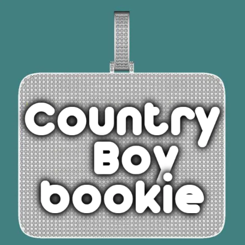 CUSTOM LETTER NECKLACE 3D BIG SQUARE sold by The GUU Shop