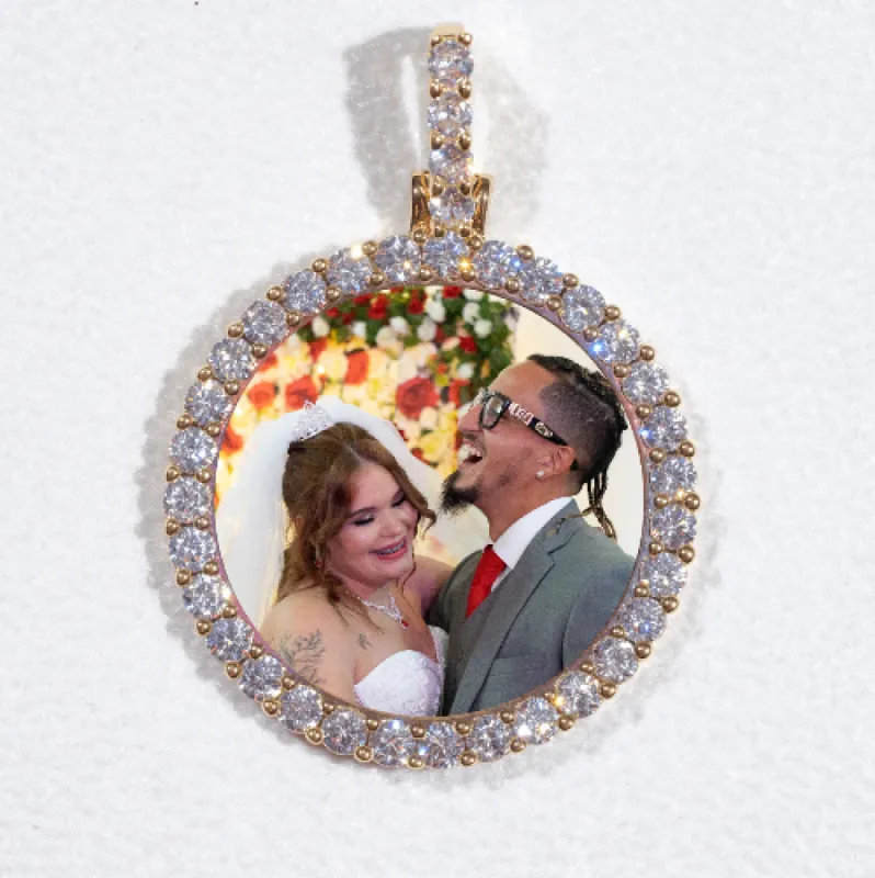 3D CIRCLE CUSTOM PICTURE PENDANT SMALL SIZE sold by The GUU Shop