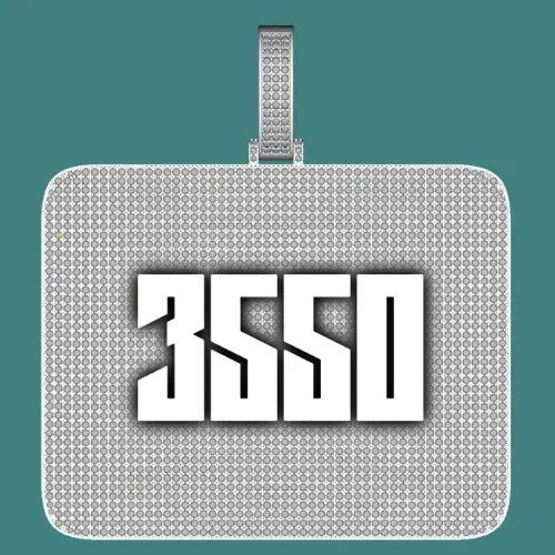 CUSTOM LETTER NECKLACE 3D BIG SQUARE sold by The GUU Shop