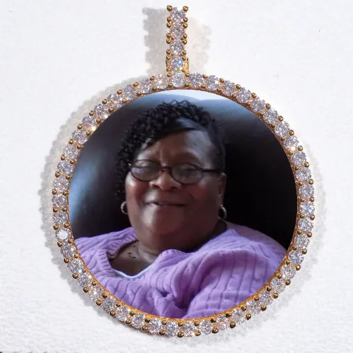 LARGE 3D CIRCLE CUSTOM PICTURE PENDANT sold by The GUU Shop