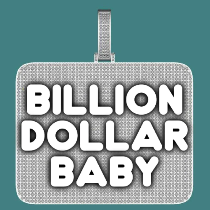 CUSTOM LETTER NECKLACE 3D BIG SQUARE sold by The GUU Shop