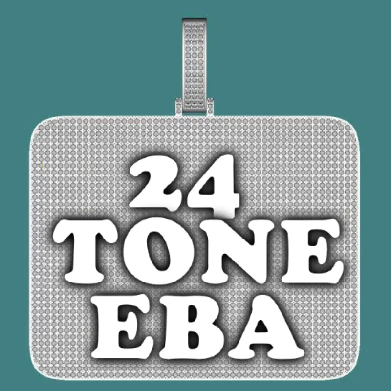 CUSTOM LETTER NECKLACE 3D BIG SQUARE sold by The GUU Shop