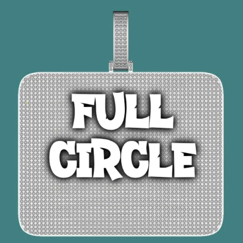 CUSTOM LETTER NECKLACE 3D BIG SQUARE sold by The GUU Shop