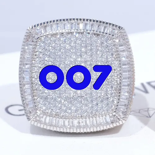 CUSTOM LETTER 3D ICED RING sold by The GUU Shop