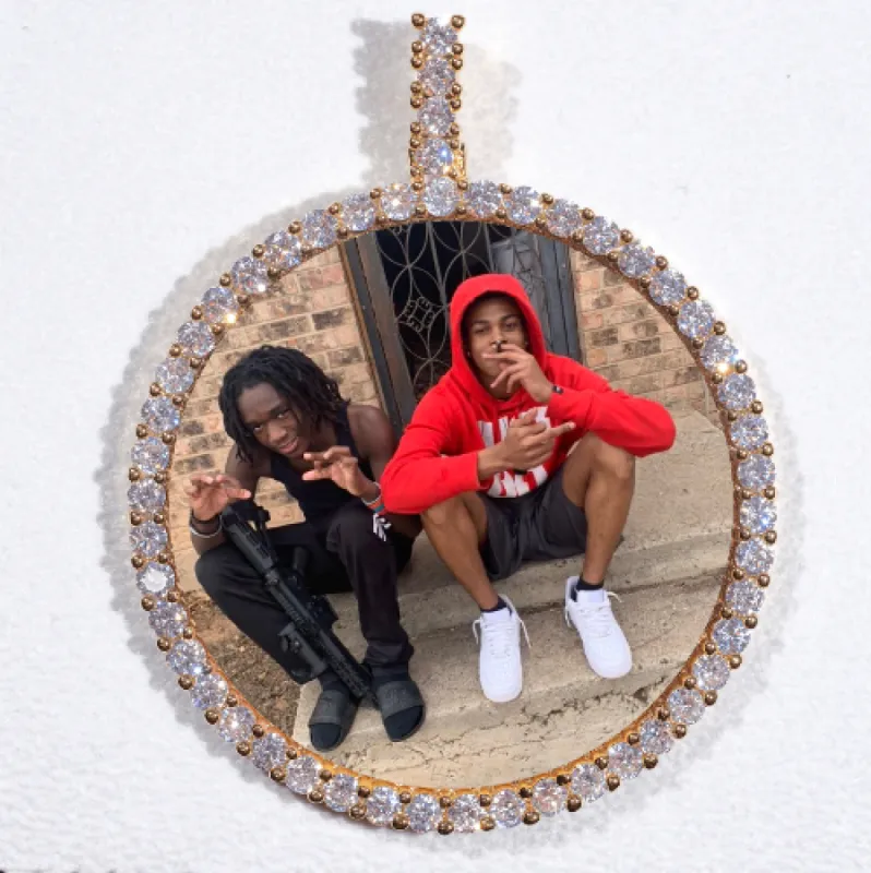 LARGE 3D CIRCLE CUSTOM PICTURE PENDANT made by The GUU Shop