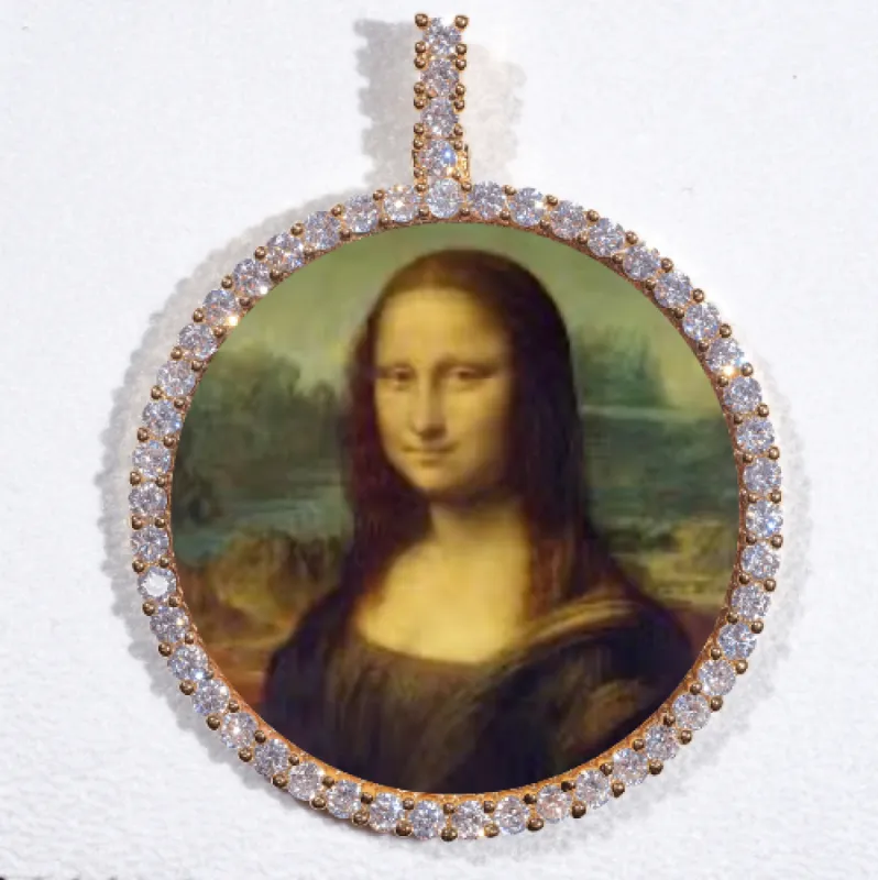 LARGE 3D CIRCLE CUSTOM PICTURE PENDANT sold by The GUU Shop