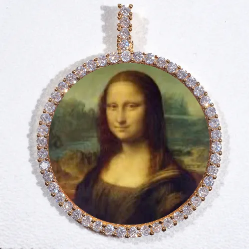 LARGE 3D CIRCLE CUSTOM PICTURE PENDANT sold by The GUU Shop