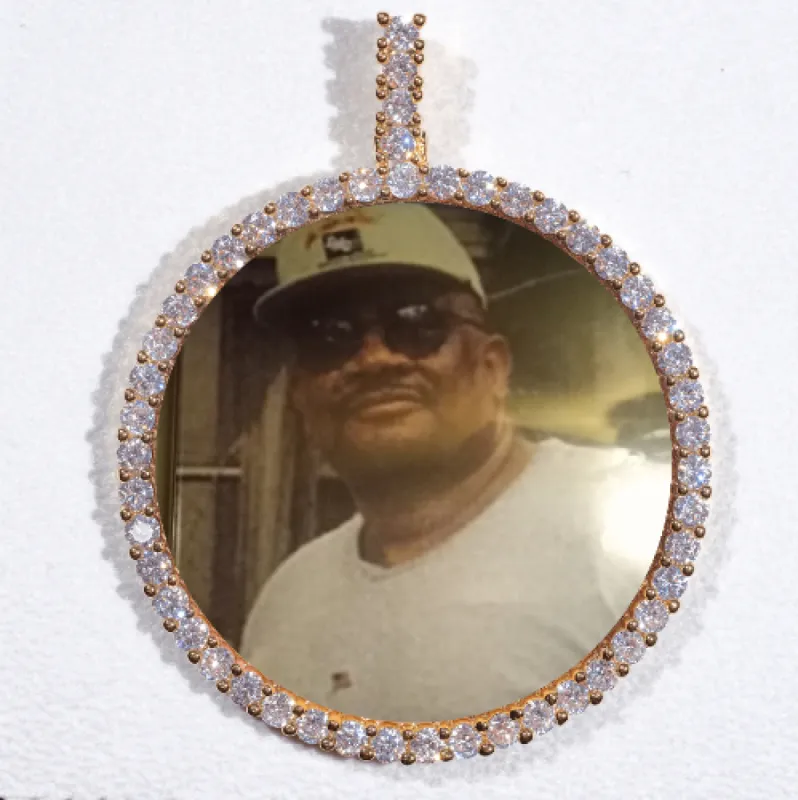 LARGE 3D CIRCLE CUSTOM PICTURE PENDANT sold by The GUU Shop