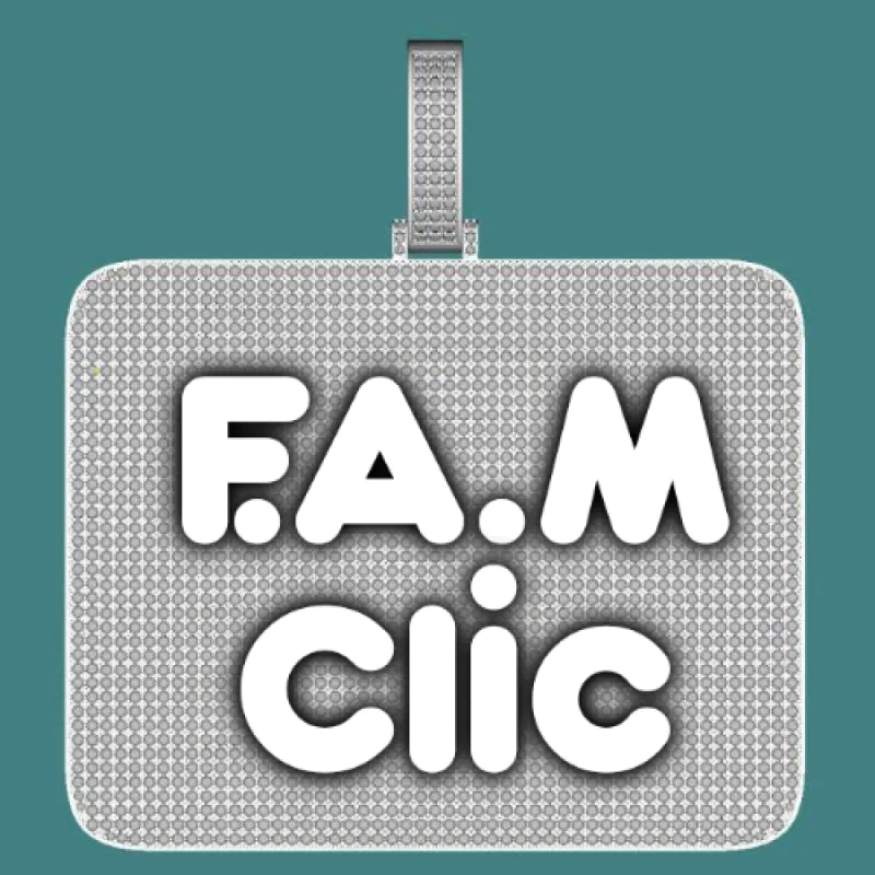 CUSTOM LETTER NECKLACE 3D BIG SQUARE sold by The GUU Shop