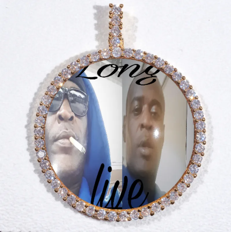 LARGE 3D CIRCLE CUSTOM PICTURE PENDANT sold by The GUU Shop