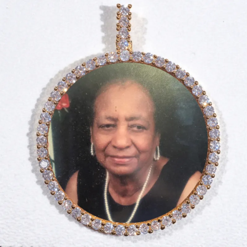 LARGE 3D CIRCLE CUSTOM PICTURE PENDANT sold by The GUU Shop