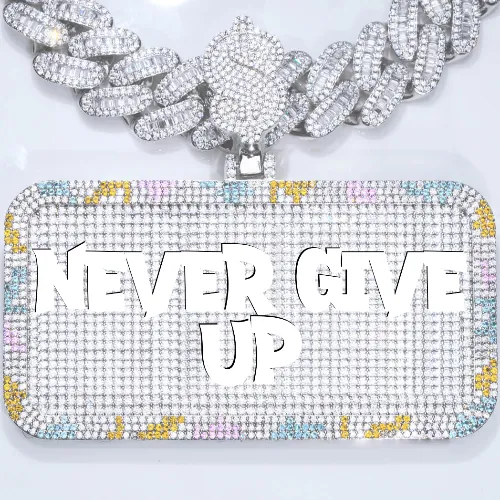 CUSTOM LETTER NECKLACE 3D COLORFUL SQUARE sold by The GUU Shop